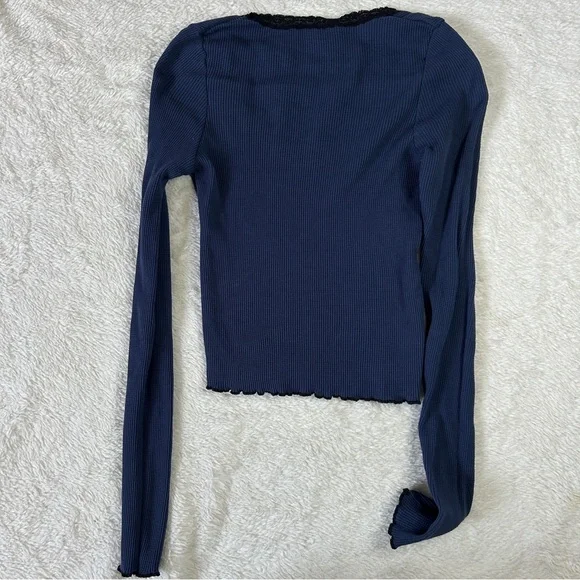Delias blue thermal long sleeve shirt - Picture 3 of 5